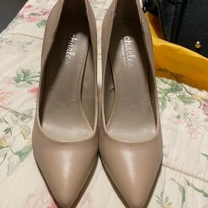 Brand new Charles David heels in Nude Leather